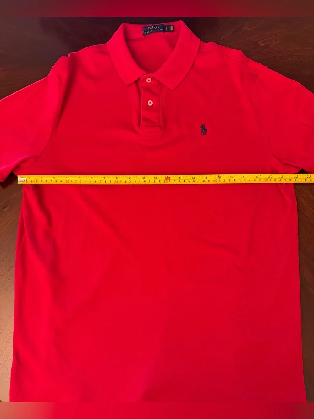 Ralph Lauren Men’s Red Polo with Navy Pony